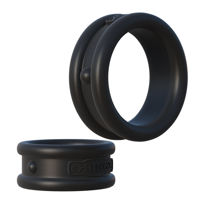 MAX WIDTH SILICONE RINGS - BLACK