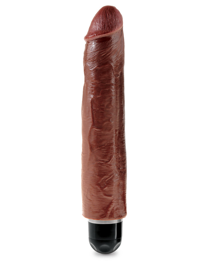 VIBRATING STIFFY - BROWN - 10"