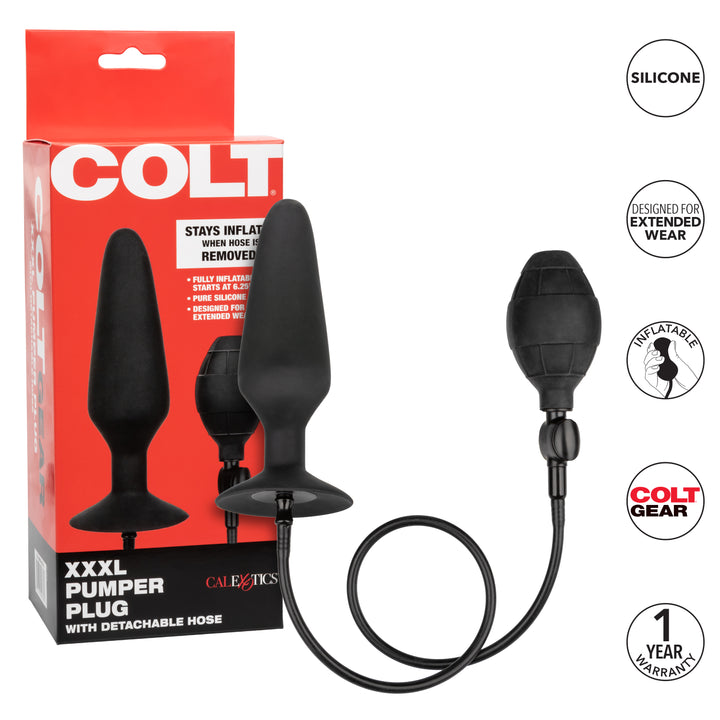 COLT® XXXL Pumper Plug with Detachable Hose CALIFORNIA EXOTIC