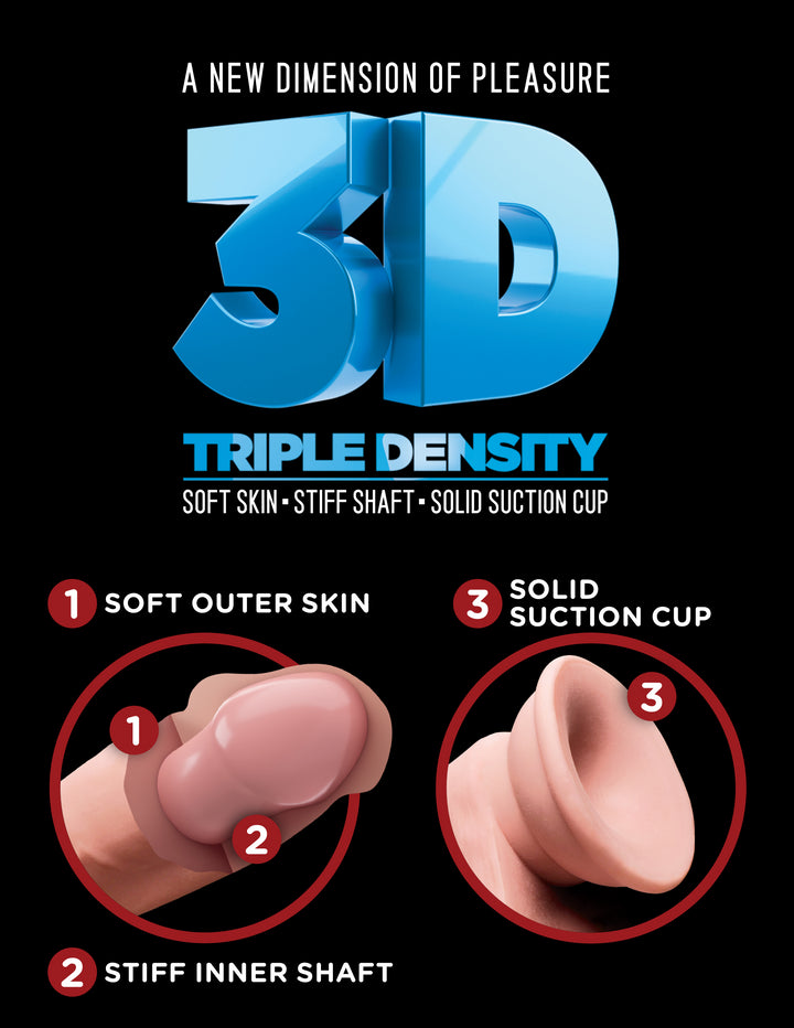 TRIPLE DENSITY 6" COCK - LIGHT