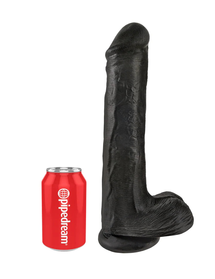 13" COCK W/ BALLS - BLACK