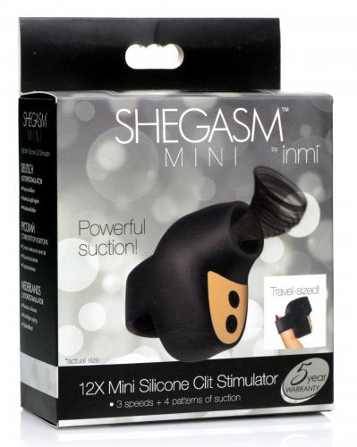 MINI SILICONE CLIT STIMULATOR - BLACK