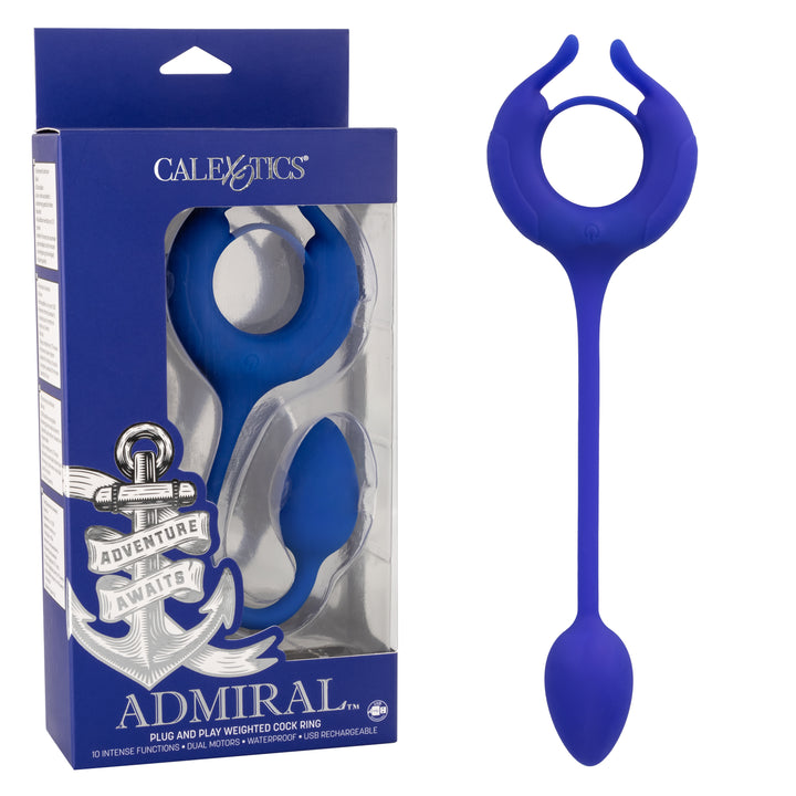 Admiral Plug And Play Weighted Cock Ring CALIFORNIA EXOTIC