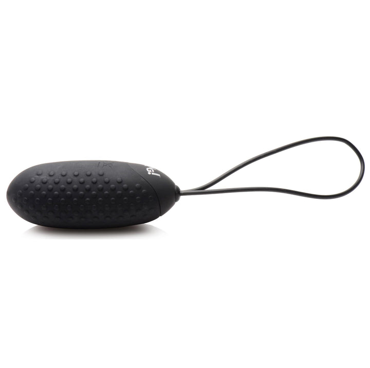 NUBBED SILICONE EGG - BLACK