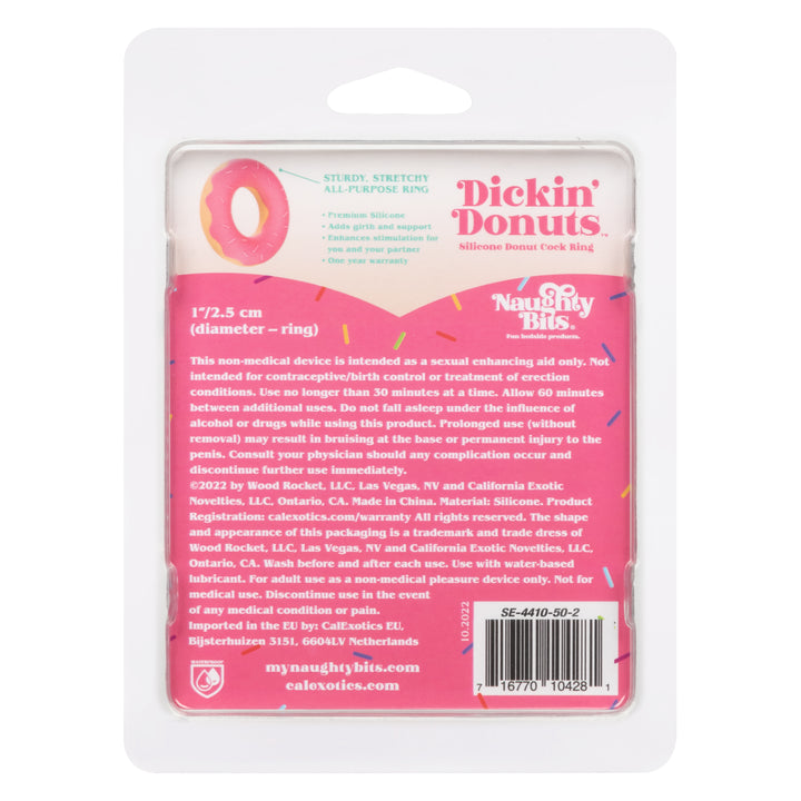 Naughty Bits Dickin' Donuts Silicone Donut Cock Ring CALIFORNIA EXOTIC