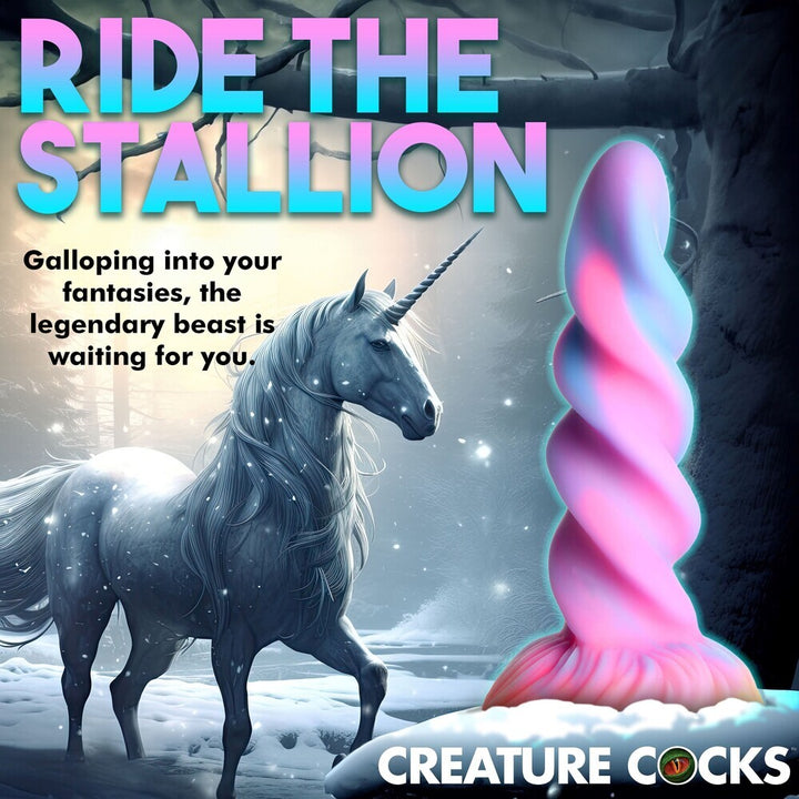 MOON RIDER GLOW-IN-THE-DARK UNICORN DILDO