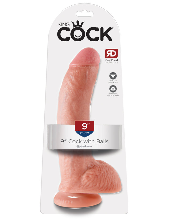 9" COCK W/ BALLS - LIGHT