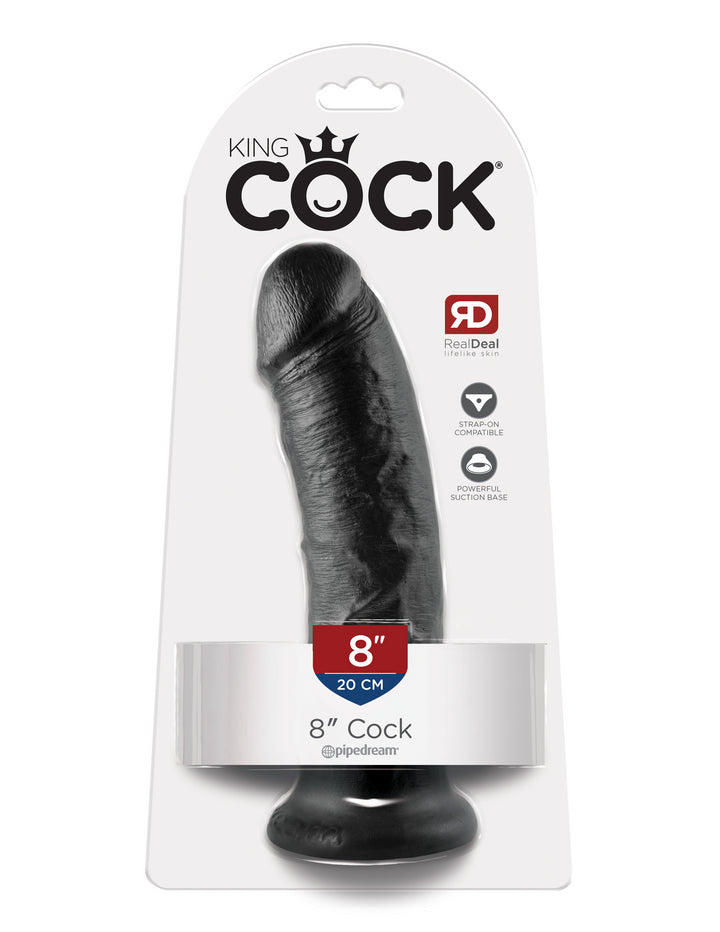 8" COCK - BLACK