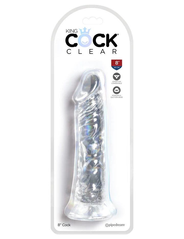 8" COCK - CLEAR