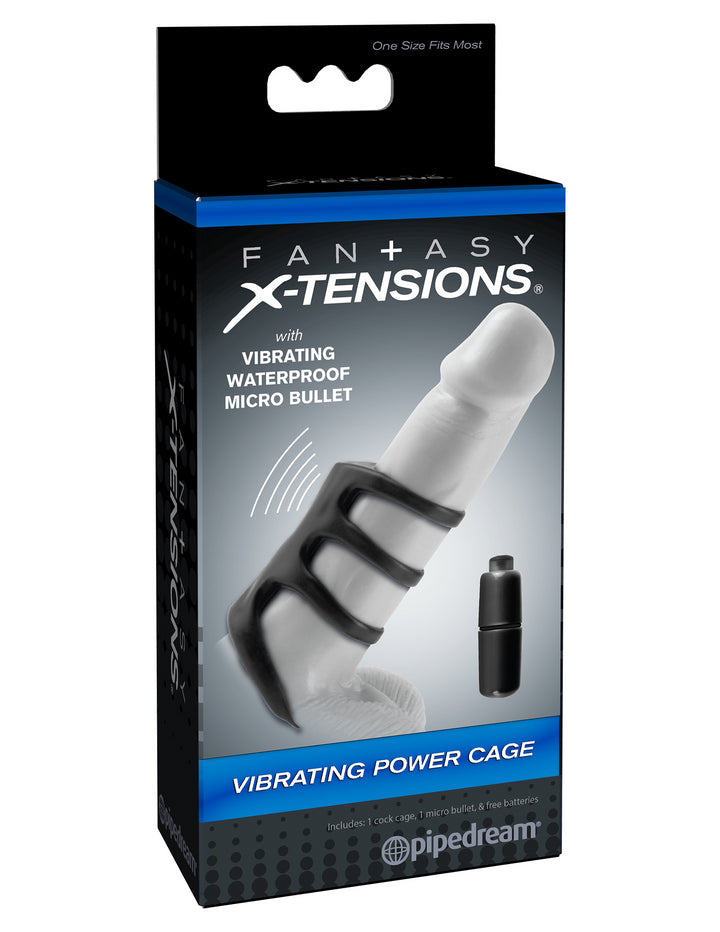 VIBRATING POWERCAGE - BLACK