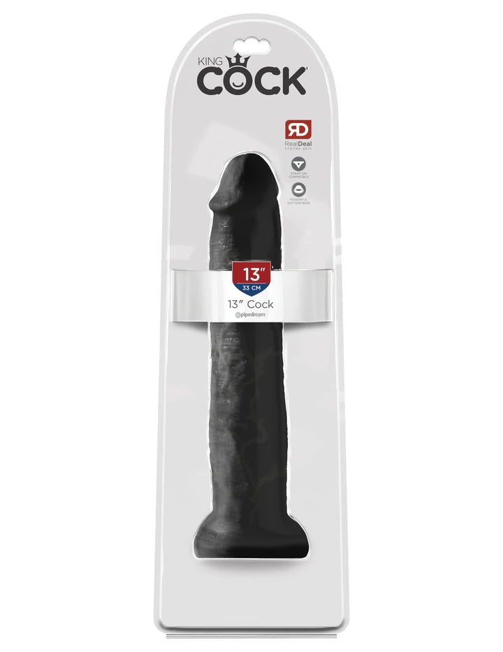 13" COCK - BLACK