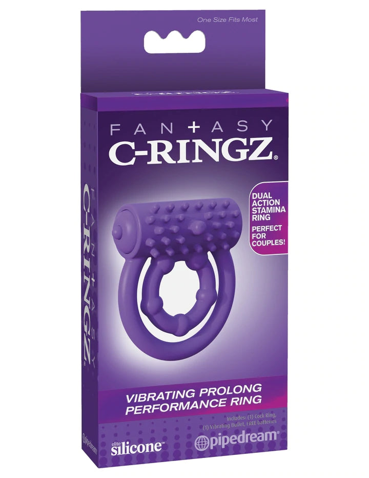 VIBRATING PROLONG PERFORMANCE RING - PURPLE